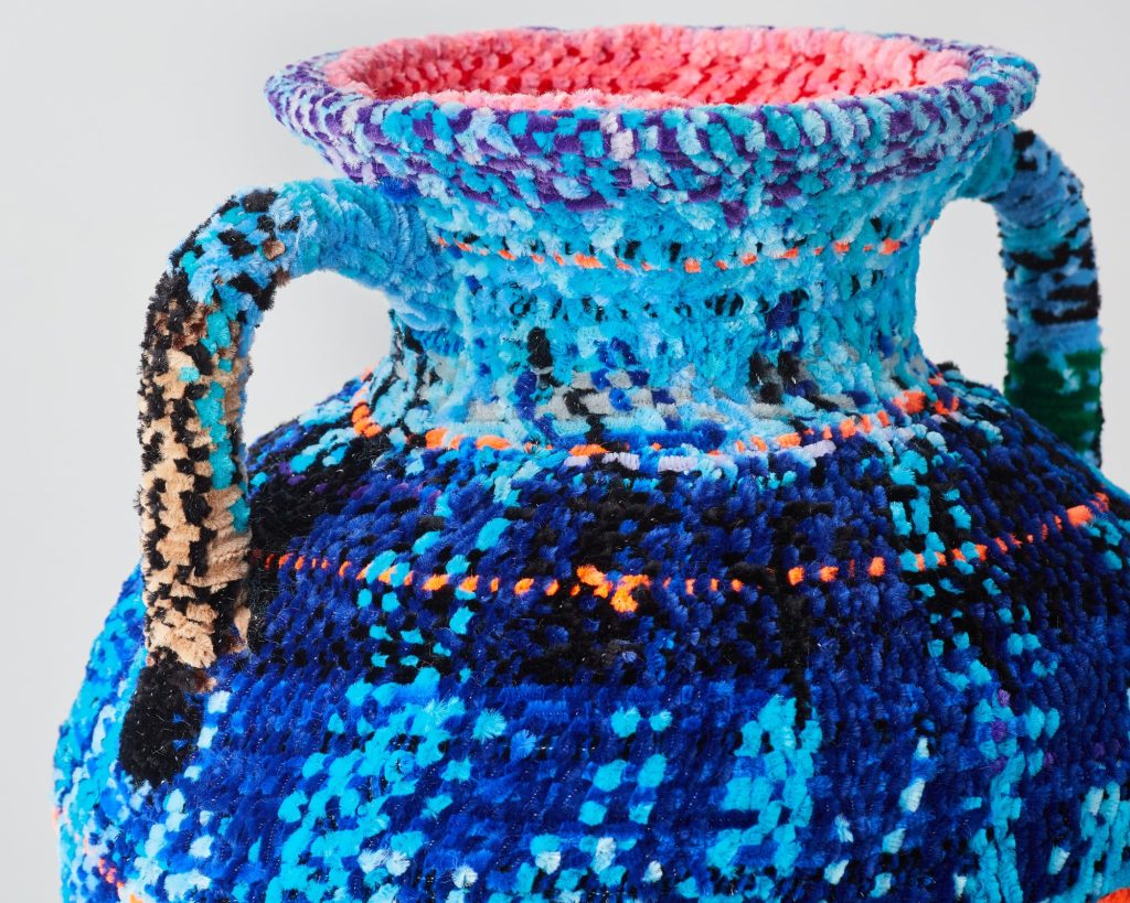 Salvador Dominguez Confronts Identity and Labor Through Woven Pipe Cleaner Vessels