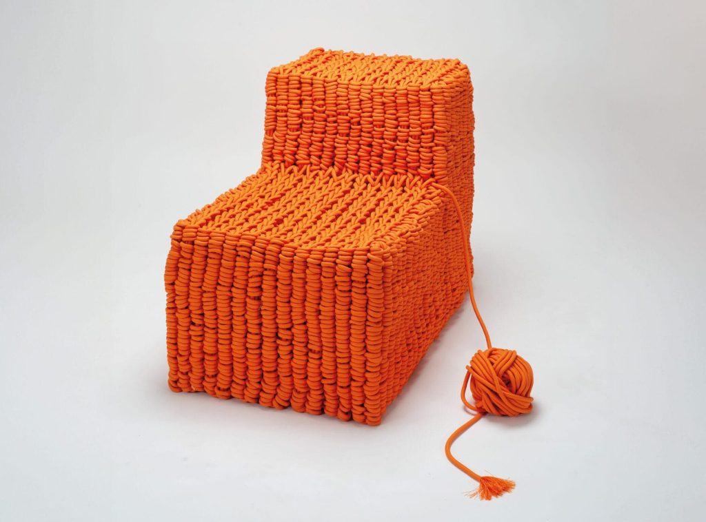 Svea Tisell Weaves Vibrant, Sculptural Furniture from Reclaimed Rope
