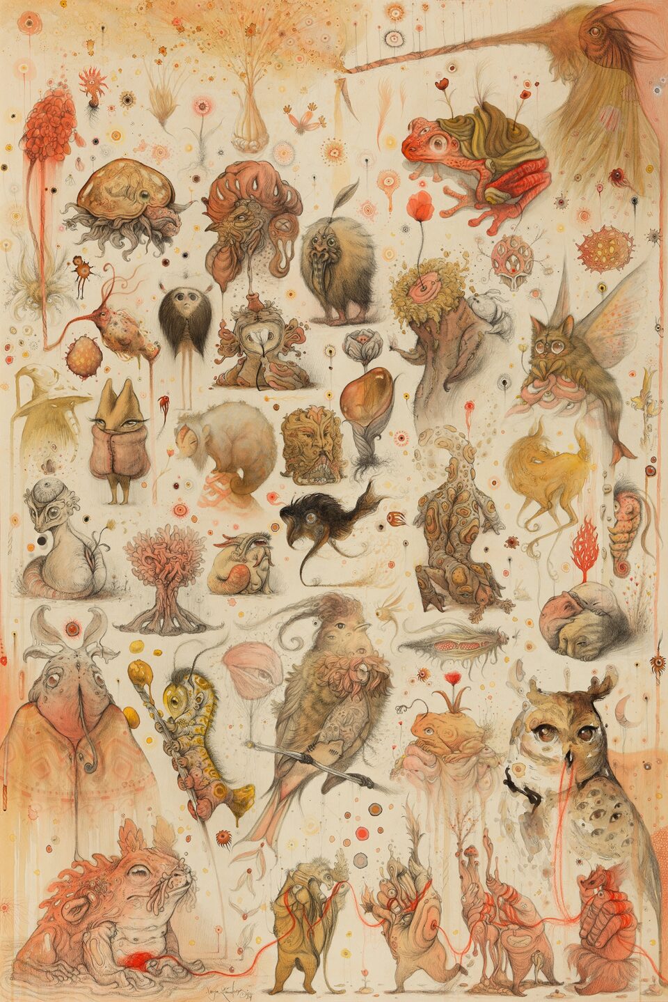 a collection of fantastic characters