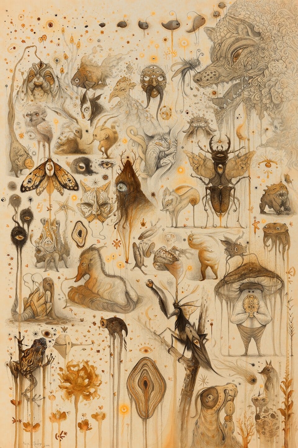 a collection of fantastic characters